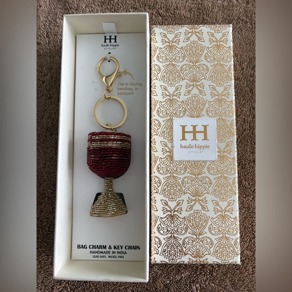 Haute Hippie Wine Bag Charm & Key Chain